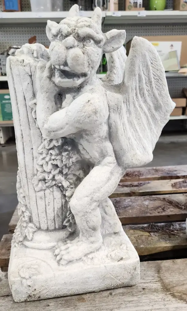 Gargouille Diablotin Ht 40 cm beton (REF)