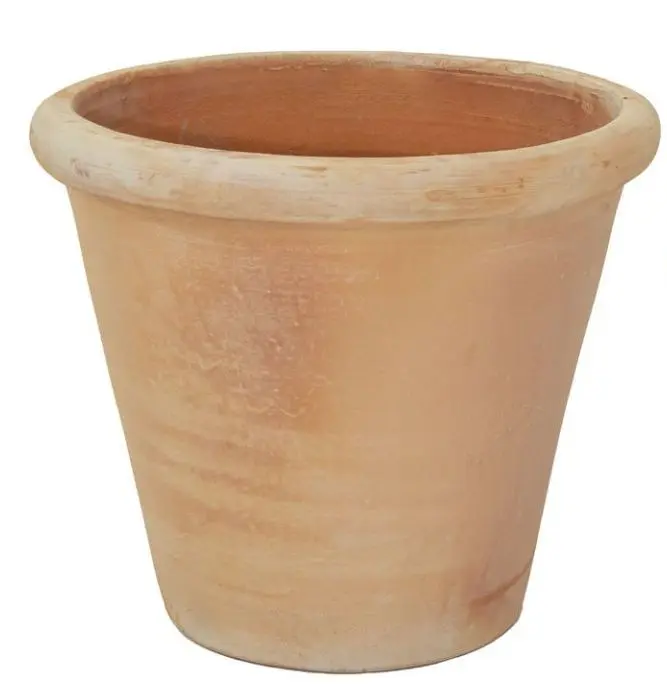 Pot Whitewash Planter D56 H46 cm (Mg) ** Terre cuite claire ** 