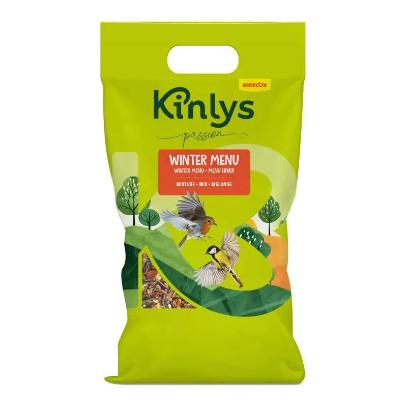 Graines menu hiver 4 Kg pour oiseaux jardin Passion (Kinlys)