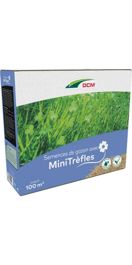 [1000270] DCM Semences gazon + mini-trèfles 2 kg 100m²