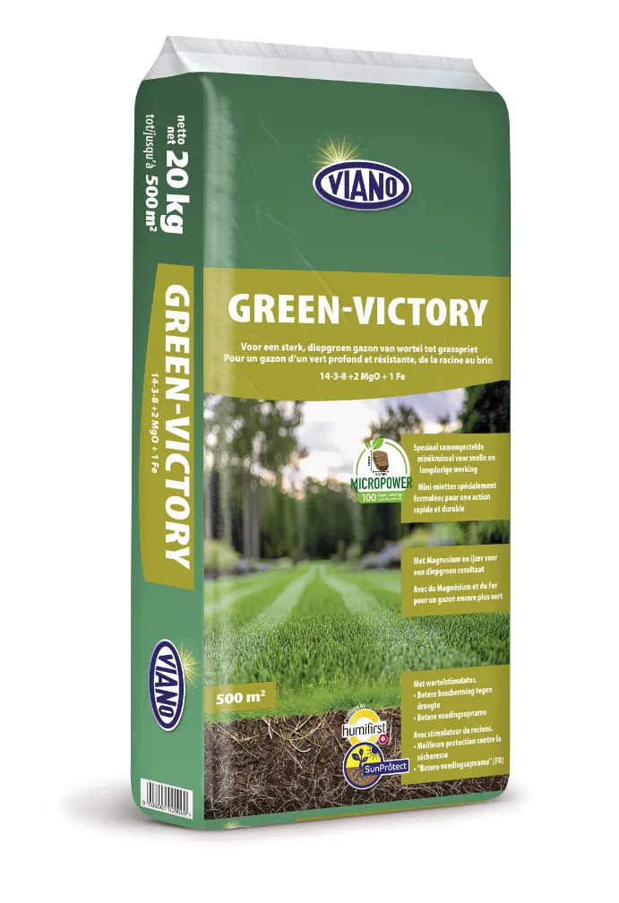 Viano Engrais Green Victory gazon 20 kg 350 à 500 M²