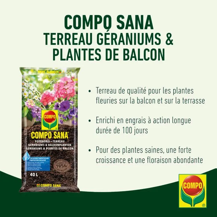 Terreau Geranium 20L COMPO SANA