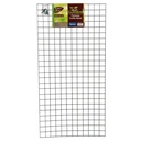 Panneau treillis rigide maille carrée en acier galvanisé plastifié vert Metalex®, set de fixation - 50 mm - 60 x 120 cm