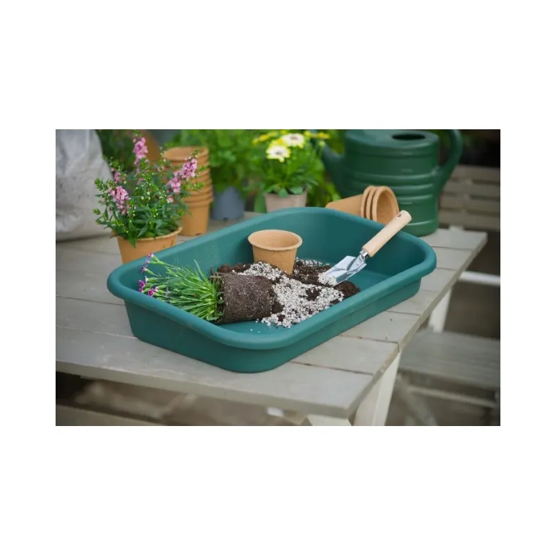 [1000683] Bac de rempotage - PP, coloris vert - H7/11 x 59 x 39 cm
