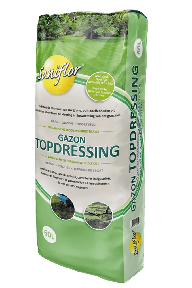 Sani Terreau gazon 60 L Topdressing, semis, création et regarnissage