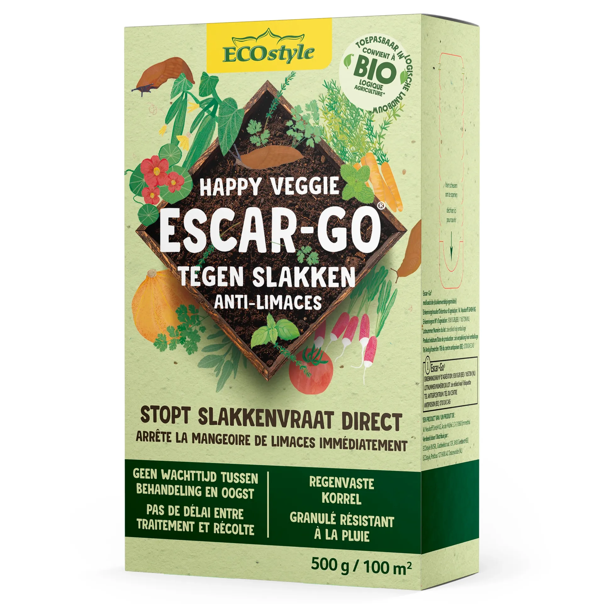 [1001034] Ecostyle ESCAR-GO - Anti-limaces - Happy Veggie 500g
