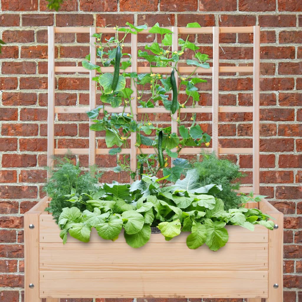 [1001120] Treillis pour carrés potagers bois naturel L