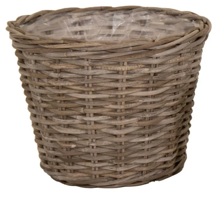 [1001364] Panier rond Evi Naturel - Petit - W32H25L32 cm