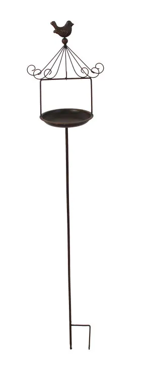 Abreuvoir en métal 22 x 16 x 120 cm