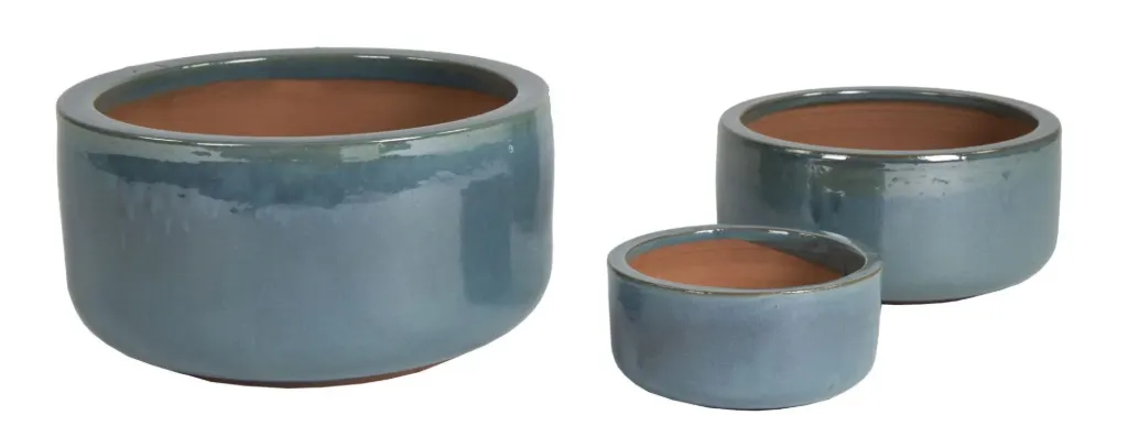 [1001647] Pot émaillé Bowl Celadon D21H10 (Mg) Pièce