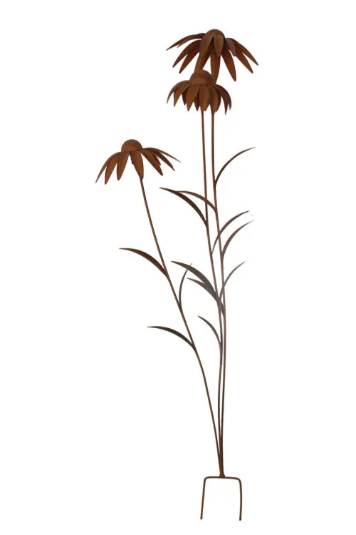 [1001671] Pic Décoration fleurs en fer 39 x 33 x 128 cm