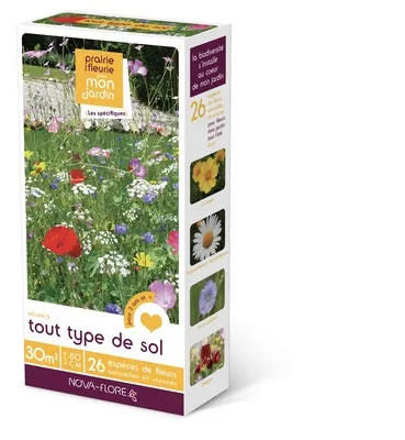 [1001701] Prairie fleurie amis du jardin 30 M² - Tout type de sol
