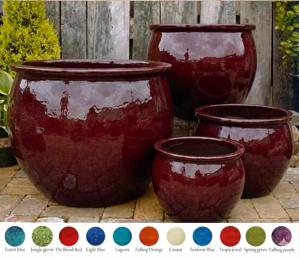 [1002166] Pot émaillé Classic - Ox Blood Red - D34 H28 cm (JDB)