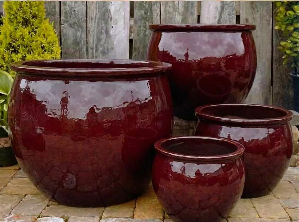 Pot émaillé Classic - Ox Blood Red - D44 H35 cm (JDB)