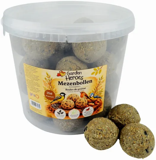 [1002495] Boules de graisse Tournesol (35 boules par seau) Sans Filet