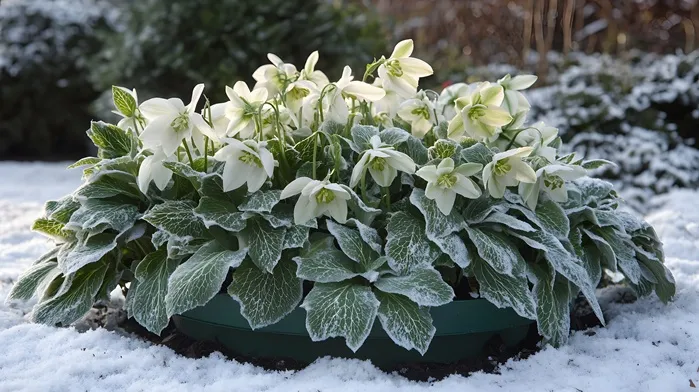 [1002700] Helleborus Diego Ice® Pot P17 cm - Rose de Noël