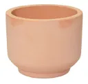 Pot Whitewash Pedestal D48 H40 cm - Terre cuite naturelle claire.