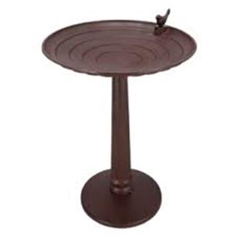 [106739] Bain oiseau fonte sur pied en fonte ht 60 cm