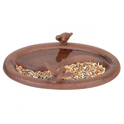 [106733] Bain oiseau abreuvoir / mangeoire en fonte à poser