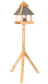 [140334] Mangeoire Silo central Leilani toiture aspect ardoise naturelle / pied
