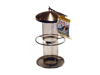 [110478] Mangeoire Silo RVS 302 30 cm tout métal pour arachides et tournesol