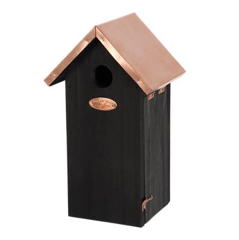 [145241] Nichoir noir & cuivre mésange charboniere FSC100%