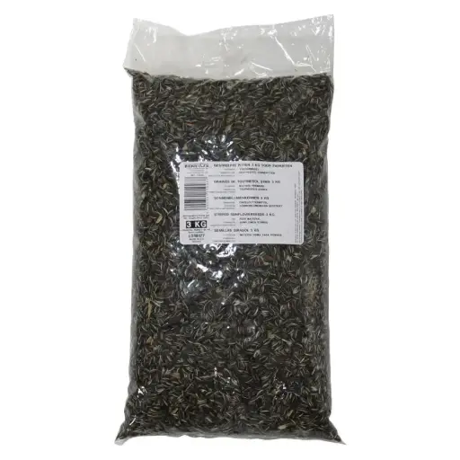 [103103] Tournesol strié pour oiseaux de jardin 3 kg (Kinlys)