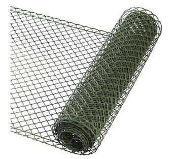 [140788] Treillis plastic vert maille losange Ht 50 cm L 3 m