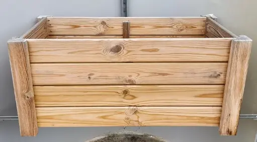 [100028] Jardinière bois Mexico 90 45 Ht 41.5 Kaliwood