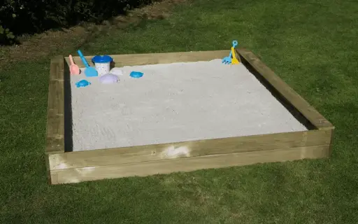 [102981] Bac à sable en bois FSC traité 120 120 30 cm