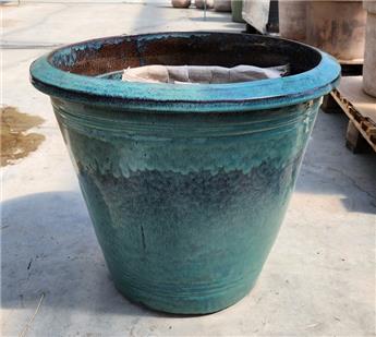 [143790] Pot émaillé Conique Lagoon D35 H32 cm (JDB)