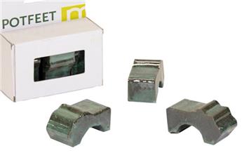 [144856] Pied Potfeet Moss Green émaillé * 3pc