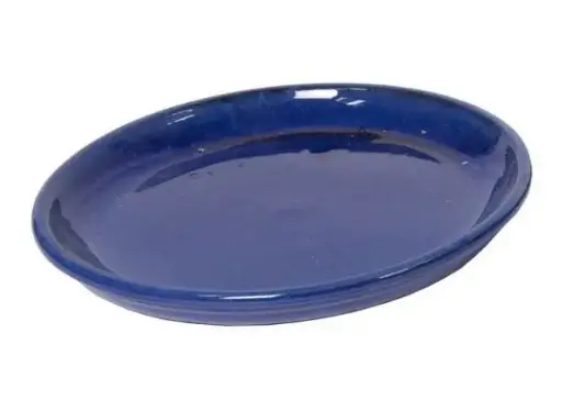 [128762] Soucoupe Saucer Blue D20H2,5 cm émail (Mg)