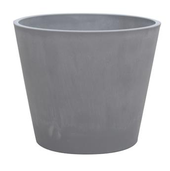 [145067] Pot Woodstone D50 H40 cm Light Grey  ** Pot Eco. recyclé **