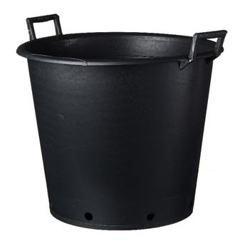 [143070] Pot plastic noit D60 H 50 cm 90 Litres avec poignées