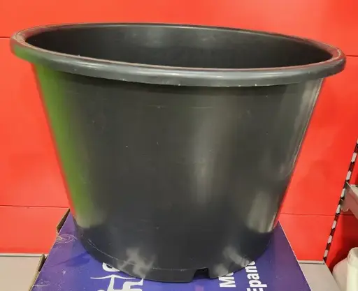 [143803] Pot plastic noir Pro. D45 ext. (D41 int.) H 31 cm 35 litres avec trous, sans poignées (FL41) 