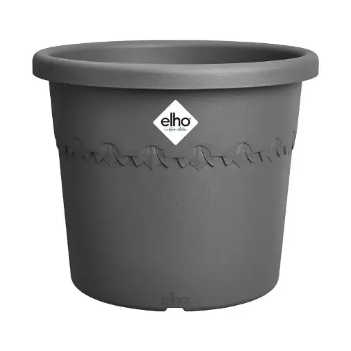 [137215] Algarve Cilindro 35 cm Pot plastic Anthracite
