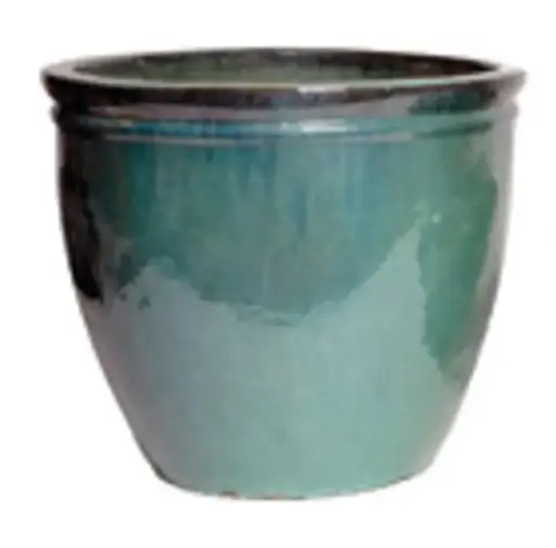 [127109] Pot Glazed Hp001 Celadon D30 H25 émaillé (Mg)