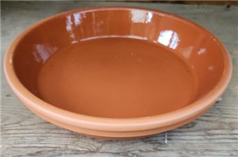 [143614] Soucoupe terre cuite émaillée D 09 cm étanche