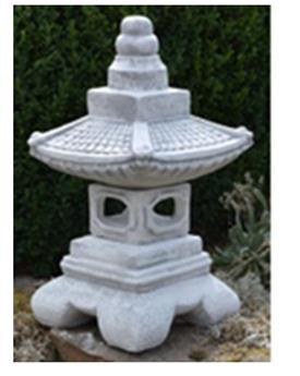 [144835] Lanterne japonaise béton Ht 45 cm (REF)