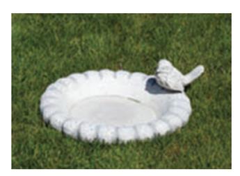 [136768] Abreuvoir bain oiseau béton (P2)