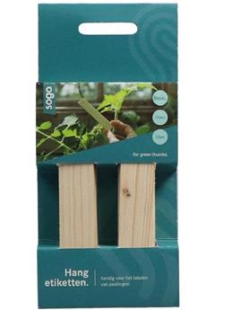 [144376] Etiquettes bois à suspendre  * 14 pcs (TP)
