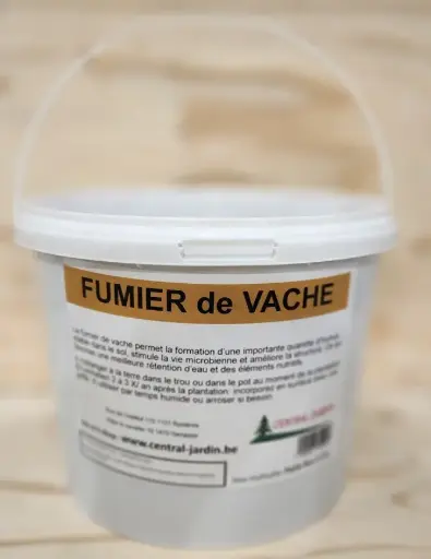 [131092] CJR Fumier Vache 2.5 KG granulés - Seau recyclable