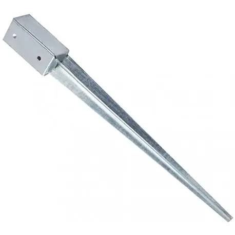 [103849] Support poteau 7 7 75 cm pointe galvanisé