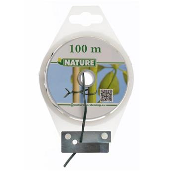 [142803] Fil acier plastifié vert L 10 m D3mm