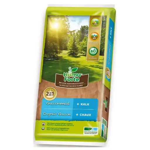 [136401] HumuForte Engrais gazon 20 kg + Chaux BIO