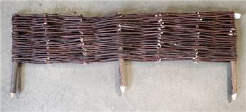 [123126] Bordure tressée saule osier  Ht 22 Long. 90 cm