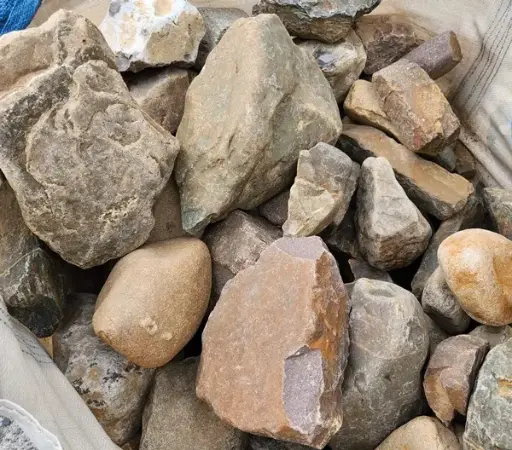 [122201] Galets Maaskeien Meuse bariolés 15 30 cm vrac