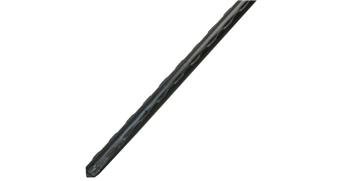[101767] Tuteur H210 cm Ø16 mm métal plastifié vert cranté (Nat)