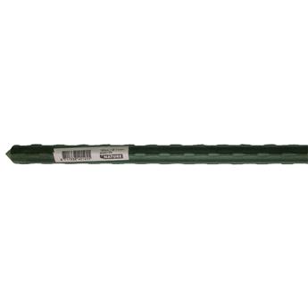 [144988] Tuteur acier plastifié vert cranté - H180 cm x Ø11 mm